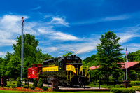 Historic Seaboard Railroad Locomotive and Caboose Display
