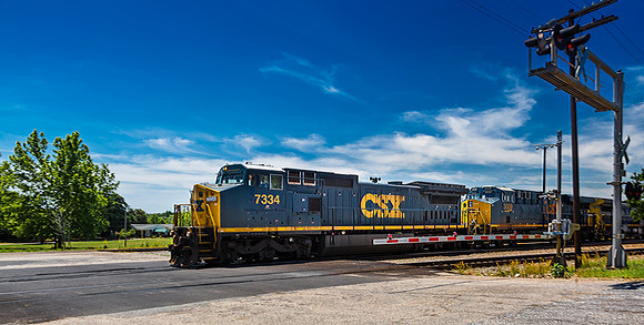 CSX Freight Train at Hamlet Crossing