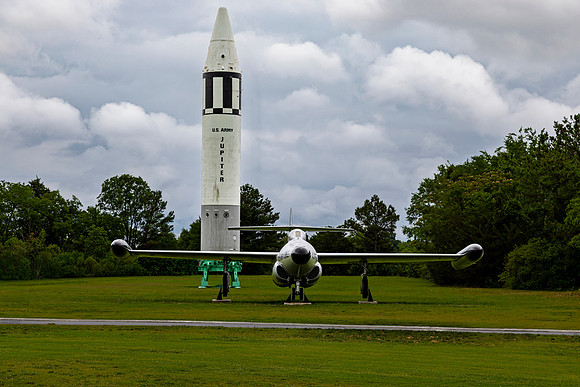 Jupiter Missile and Vintage Jet