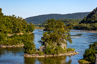 Potomac River and Historic Bridge Remnants