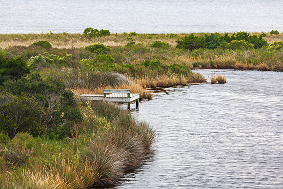 Coastal Dock with Bench