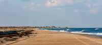 Coastal Beach Landscape with Ocean Waves