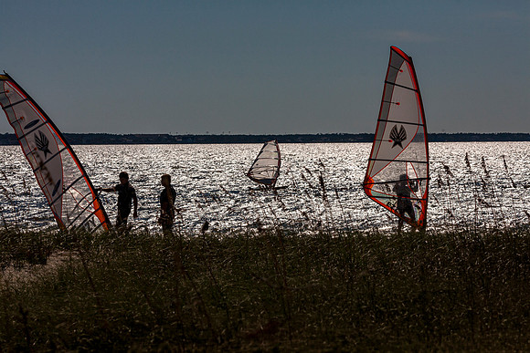 Last Sail of the Day Windsurfing