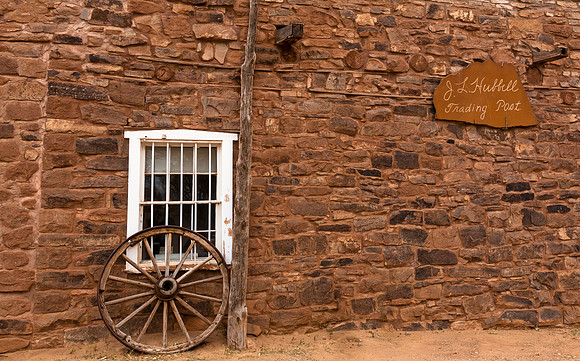 Hubbell Trading Post with Wagon Wheel