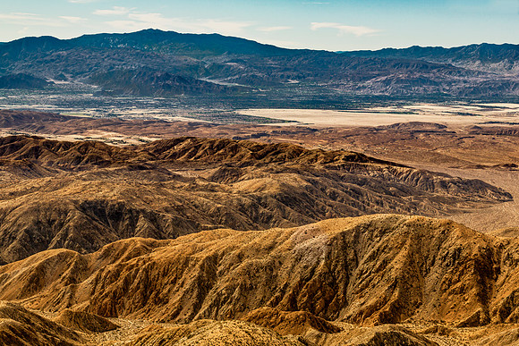 Desert Mountains and Valleys Landscape