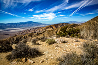 Desert Mountain Landscape with Blue Sky