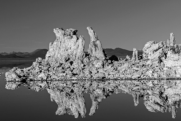 Mono Lake Tufa Formations Reflected
