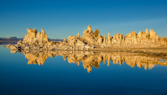 Mono Lake Tufa Formations at Sunset