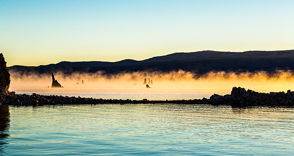 Mono Lake Tufa Formations at Sunrise