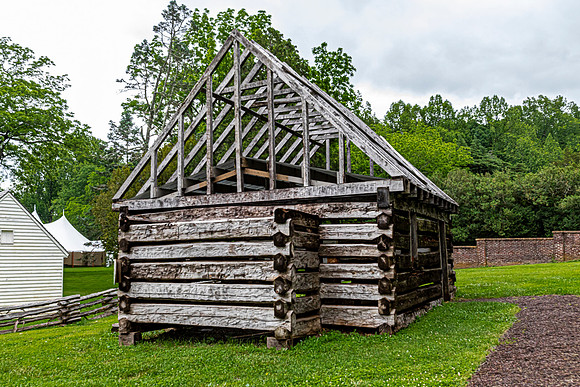 Historic Log Cabin with Unfinished Roof