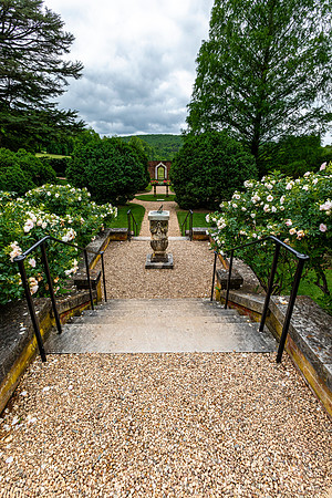 Formal Garden with Sundial