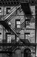 Fire Escape on Stone Building