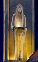 Woman Projected on Building Facade