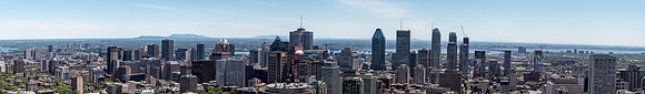 Panoramic Aerial View of Montreal Skyline