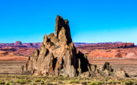 Church Rock  Against Blue Sky Rock