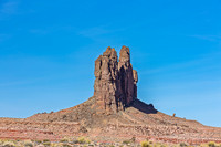 Church Rock  Against Blue Sky