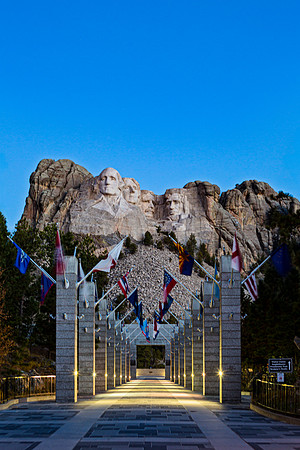Mount Rushmore National Memorial at Dawn