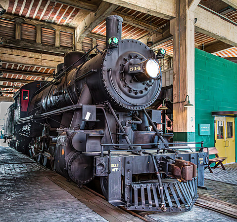 Historic Steam Locomotive No. 544 at Museum