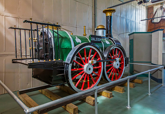 Historic "Raleigh" Steam Locomotive Replica