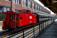Red Caboose and Passenger Cars