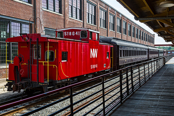 Red Caboose and Passenger Cars