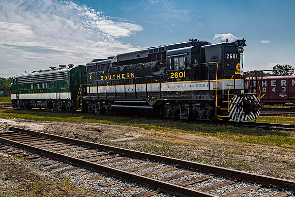Southern Railway Locomotives at Spencer, North Carolina
