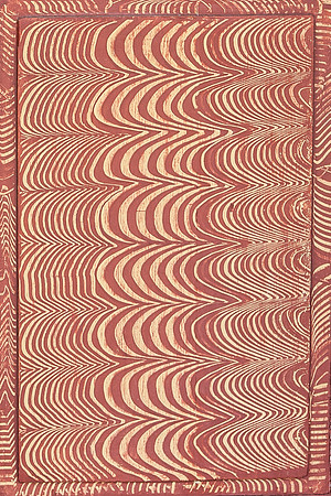 Abstract Red and Beige Wavy Line Pattern