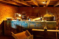 Old Distillery Interior with Equipment