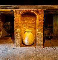 Ancient Amphora in Brick Alcove