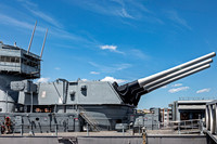 USS Wisconsin Battleship Guns