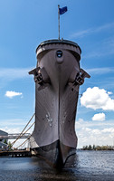 Bow of USS Wisconsin Battleship