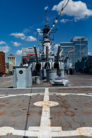 USS Wisconsin Battleship Deck and Turrets