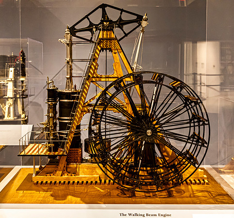 Walking Beam Engine Model Display