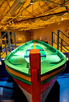 Colorful Boat on Display in Museum