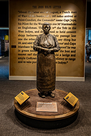 Angela Statue at Museum Exhibit