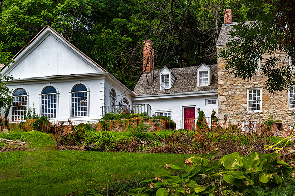 Historic Houses on a Green Hillside