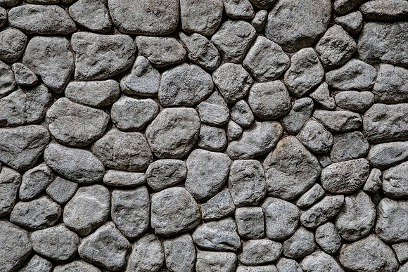 Rustic Dry-Stacked Stone Wall Background