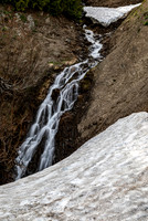 Waterfall with Snowfield