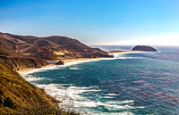 Rugged California Coastline with Ocean and Highway