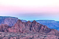 Red Rock Formations in Arizona at Twilight