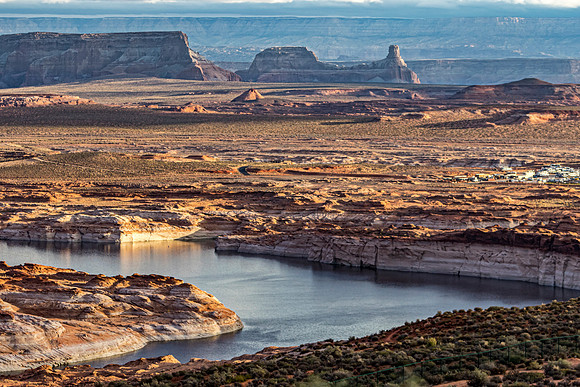 Lake Powell Landscape with Sandstone Formations