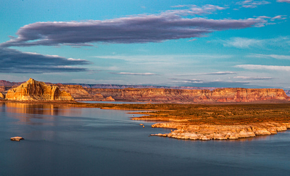 Lake Powell Landscape with Dramatic Rock Formations