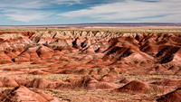 Vast Landscape of Eroded Badlands in The Painted Desert