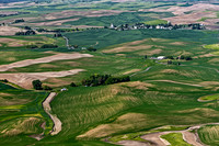 Aerial View of Palouse Farmland