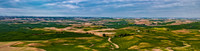 Rolling Hills and Fields Panorama