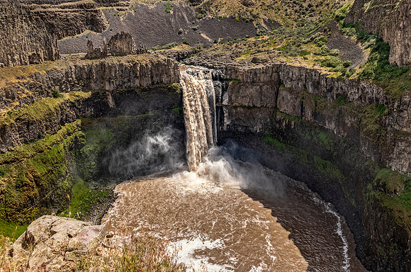 Waterfall in a Canyon