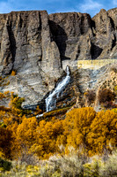 Waterfall with Autumn Foliage in Orem, Utah
