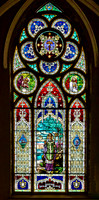Religious Stained Glass Window in a Church