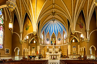 Ornate Church Interior with Vaulted Ceilings