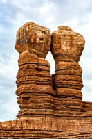 Two Prominent Sandstone Rock Formations